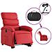 Poltrona Alzapersona Reclinabile Elettrica Rossa in Similpelle - Foto miniatura 5