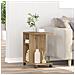 Tavolino con Ruote Rovere Artigianale 50x30x55 cm in Legno Ingenerizzato - Foto miniatura 4