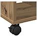 Tavolino con Ruote Rovere Artigianale 50x30x55 cm in Legno Ingenerizzato - Foto miniatura 9