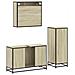 Set Mobili da Bagno 3 pz Rovere Sonoma in Legno Multistrato - Foto miniatura 8