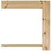 "porta interna con vetro ""ORKDAL"" 61x198,5x4 cm in legno massello di pino" - Foto miniatura 4
