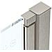 Box Doccia Angolare 80x80 Cm Apertura Due Ante Battenti H200 Cm Cristalli Trasparente 6mm Profilo Satinato Ivo - Foto miniatura 4
