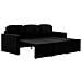 Lusso Casadino -  Divano Letto Modulare A 3 Posti Nero In Tessuto - Foto miniatura 3