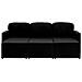 Lusso Casadino -  Divano Letto Modulare A 3 Posti Nero In Tessuto - Foto miniatura 5