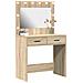 Toeletta con luci LED Rovere Sonoma 78,5 x 41 x 135 cm - Foto miniatura 3