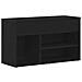 Panca da ingresso  nera in rovere 60x30x45 cm in legno - Foto miniatura 1