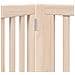 Cancello per Cani con Porta Pieghevole 4 Pannelli 320 cm Pioppo - Foto miniatura 8