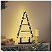 Albero di Natale in metallo con supporto Nero 60 cm Acciaio - Foto miniatura 4