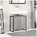 Mobile da Bagno Grigio Sonoma 60 x 30 x 60 cm Legno multistrato - Foto miniatura 2