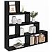 Libreria divisoria Rovere Nero 143,5 x 29 x 143,5 cm - Foto miniatura 3