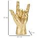 Scultura Mano Yeah Rock In Resina Dorata - Foto miniatura 8