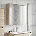 Mobiletto per specchio da bagno con lo scaffale Rovere Sonoma - Foto miniatura 4