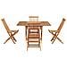 Set da Pranzo per Giardino Marrone Legno Teak Massello - Foto miniatura 1