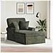 Chaise Longe con Gonna con cuscino Verde 157 x 91 x 91 cm ARES - Foto miniatura 2