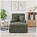 Chaise Longe con Gonna con cuscino Verde 157 x 91 x 91 cm ARES - Foto miniatura 3