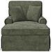 Chaise Longe con Gonna con cuscino Verde 157 x 91 x 91 cm ARES - Foto miniatura 4
