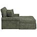 Chaise Longe con Gonna con cuscino Verde 157 x 91 x 91 cm ARES - Foto miniatura 5
