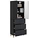 Set di armadi 2 pcs 66 x 34,5 x 90 cm Legno ingegnerizzato - Foto miniatura 2