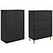 Set di armadi 2 pcs 66 x 34,5 x 90 cm Legno ingegnerizzato - Foto miniatura 3