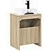 Set di mobili per il bagno Rovere Sonoma Legno ingegnerizzato - Foto miniatura 7