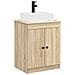 Set di mobili per il bagno Rovere Sonoma Legno ingegnerizzato - Foto miniatura 1