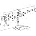 Supporto da Tavolo per 3 Monitor 15"-27" Fino a Vesa 100x100 - Foto miniatura 2