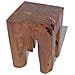 Sgabello In Legno Di Teak 30x30x40 Cm - Foto miniatura 3
