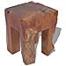 Sgabello In Legno Di Teak 30x30x40 Cm - Foto miniatura 4