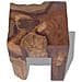 Sgabello In Legno Di Teak 30x30x40 Cm - Foto miniatura 5