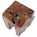 Sgabello In Legno Di Teak 30x30x40 Cm - Foto miniatura 6