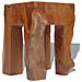 Sgabello In Legno Di Teak 30x30x40 Cm - Foto miniatura 7
