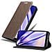 Custodia Compatibile Con Xiaomi Mi 8 Lite In Bruno Caffè - Coperchio Protettiva Con Chiusura Magnetica, Funzione Stand E Tasca Per Le Carte - Foto miniatura 1