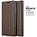 Custodia Compatibile Con Xiaomi Mi 8 Lite In Bruno Caffè - Coperchio Protettiva Con Chiusura Magnetica, Funzione Stand E Tasca Per Le Carte - Foto miniatura 3