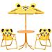 Set Da Bistrot Da Giardino Per Bambini Con Ombrellone Giallo - Foto miniatura 1