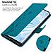 Custodia Compatibile Con Huawei P30 Pro In Blu Fiore - Coperchio Protettivo In Design Floreale Con Chiusura Magnetica, Funzione Stand E Slot Per Carte - Foto miniatura 7