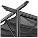 Pergola con Tetto Retrattile Antracite 3x3m in Acciaio 180 g / m² - Foto miniatura 2