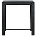 Set Bar Da Giardino 5 Pz Con Cuscini Polyrattan Nero - Foto miniatura 7