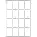 Adhesive labels white Movables 25x40 512 St. , Bianco, 2,5 cm, 4 cm - Foto miniatura 3