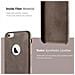Cadorabo Custodia Compatibile Con Apple Iphone 6 / Iphone 6s In Vintage Marrone - Hard Case Coperchio Protettivo In Similpelle - Foto miniatura 4