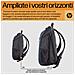 Zaino per laptop Travel 15.6 Blue Night da 18 litri - Foto miniatura 12