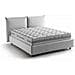 Letto Matrimoniale Cristyn, Letto Contenitore Con Rivestimento In Tessuto, 100% Made In Italy, Apertura Frontale, Con Materasso Cm 160x200 Incluso, Bianco - Foto miniatura 2
