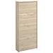 Scarpiera Vettore, Portascarpe Salvaspazio Da Ingresso, Mobiletto Porta Scarpe A 4 Ante A Ribalta, 61x25h149 Cm, Rovere - Foto miniatura 2