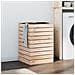 Cesto Per Bucato 44x44x66 Cm Legno Massello Pino - Foto miniatura 1