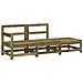 Set Salotto Da Giardino 3 Pz In Legno Impregnato Di Pino - Foto miniatura 2