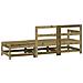 Set Salotto Da Giardino 3 Pz In Legno Impregnato Di Pino - Foto miniatura 3