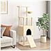 Albero Per Gatti Con Tiragraffi In Sisal Crema 153 Cm - Foto miniatura 2