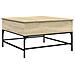 Tavolino Salotto Rovere Sonoma 80x80x45 Cm Multistrato Metallo - Foto miniatura 2