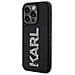 Cover Per Iphone 15 Pro 3d Rubber Karl Glitter, Nero - Foto miniatura 1