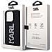 Cover Per Iphone 15 Pro 3d Rubber Karl Glitter, Nero - Foto miniatura 3