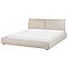 Letto Matrimoniale Tessuto Beige 180 X 200 Cm Vinay - Foto miniatura 6